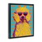 Stupell Industries Retro Pop Poodle Floating Frame Design by Marcus Prime